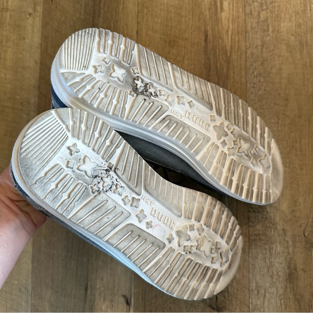 Hey Dude Welsh Chambray Grey Slip-On Loafers - Picture 7 of 11